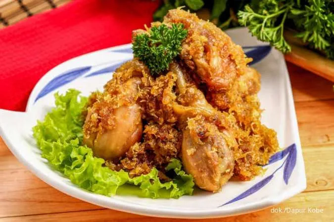 Resep Masakan Nusantara Ayam Goreng Serundeng yang Empuk dan Gurih