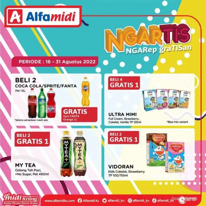 Promo Alfamidi Ngartis (Ngarep Gratisan) Periode 16-31 Agustus 2022