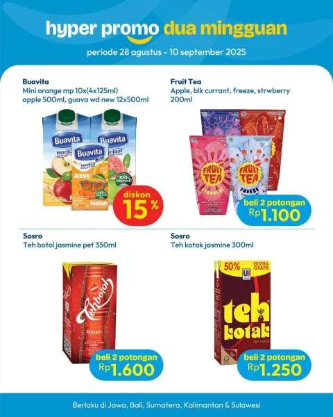 Promo Hypermart Dua Mingguan Periode 28 Agustus-10 September 2025