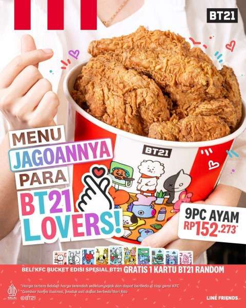 Promo KFC Spesial BT21 di Bulan September 2023