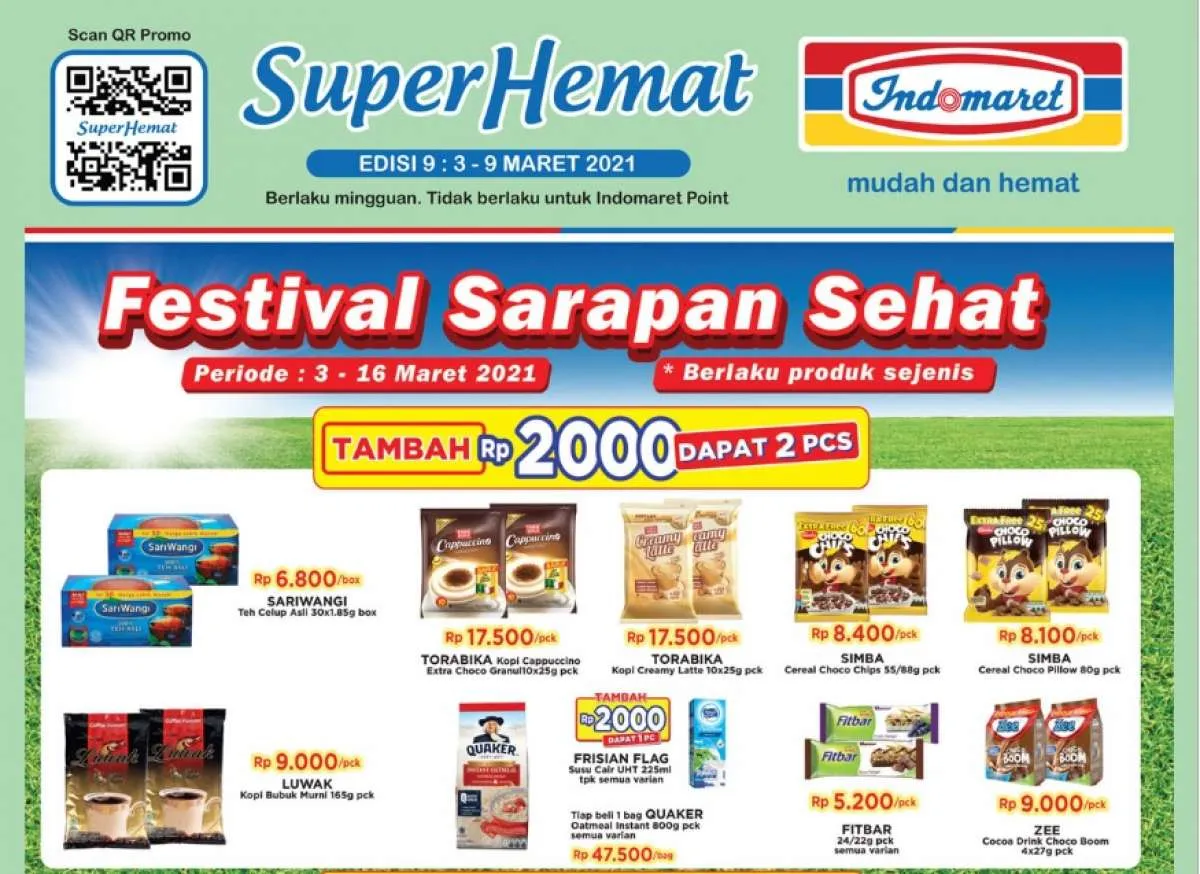Promo Indomaret mingguan terbaru 3-9 Maret 2021, diskon datang lagi!