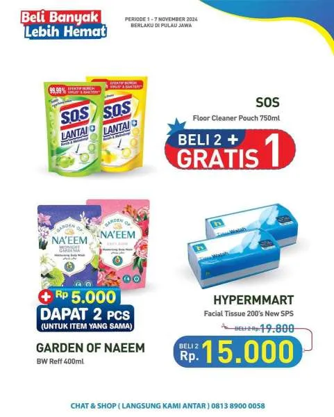 Promo Hypermart Beli Banyak Lebih Hemat Periode 1-7 November 2024