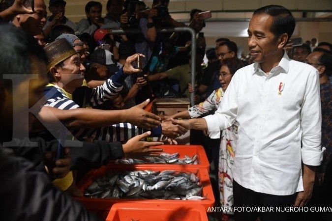 Jokowi jajan di pasar ikan kekinian PIM Muara Baru 