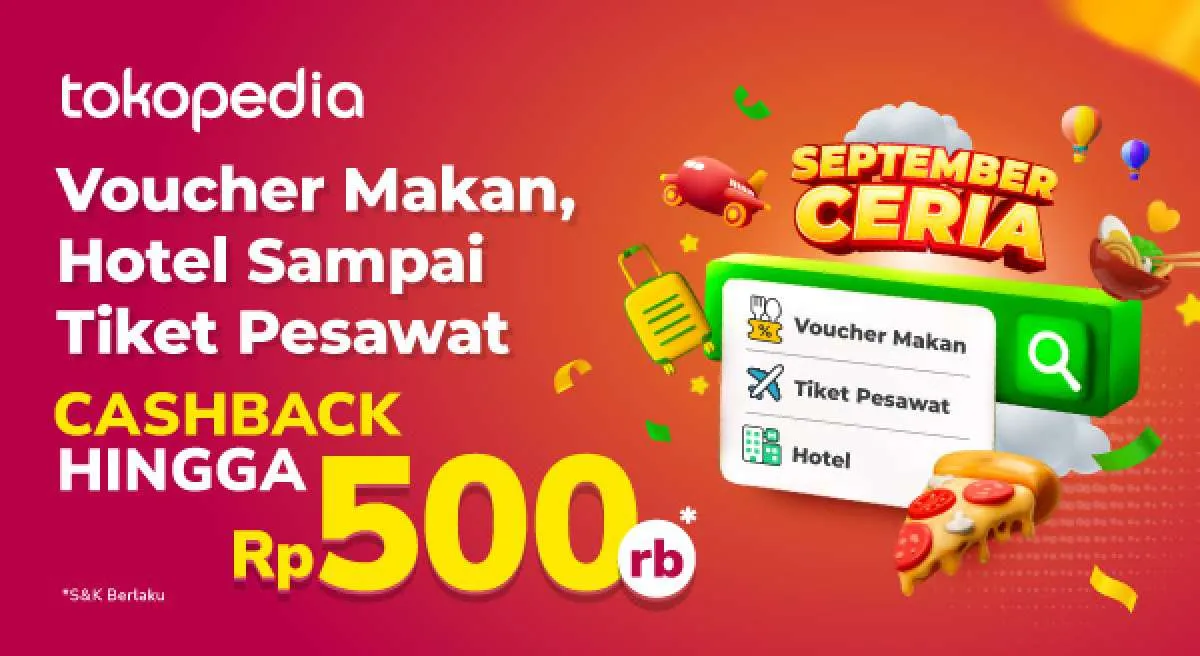 Promo Entertainment Tokopedia September 2022, Dapatkan Cashback hingga Rp 500.000