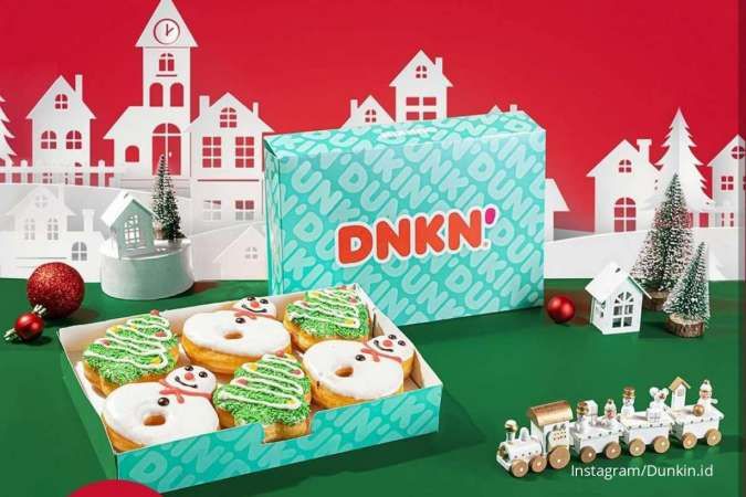 Promo Dunkin Spesial Natal 21-25 Desember 2022, Beli 12 Donut Rp 100.000 via Ojol