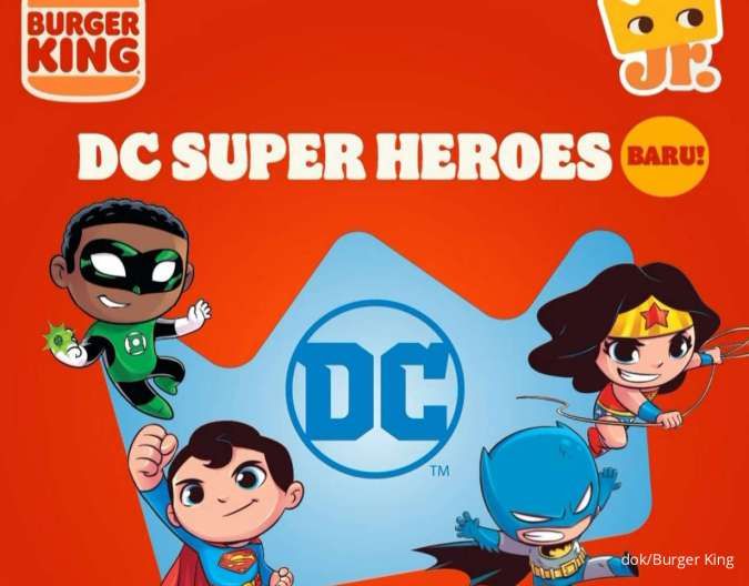 Promo Burger King 1-31 Oktober 2024, Mainan DC Super Heroes-Menu Rp 17.000