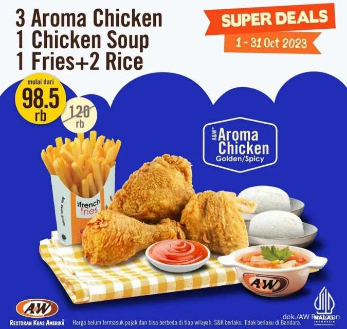 Promo AW Restoran 1-31 Oktober 2023 Super Deals