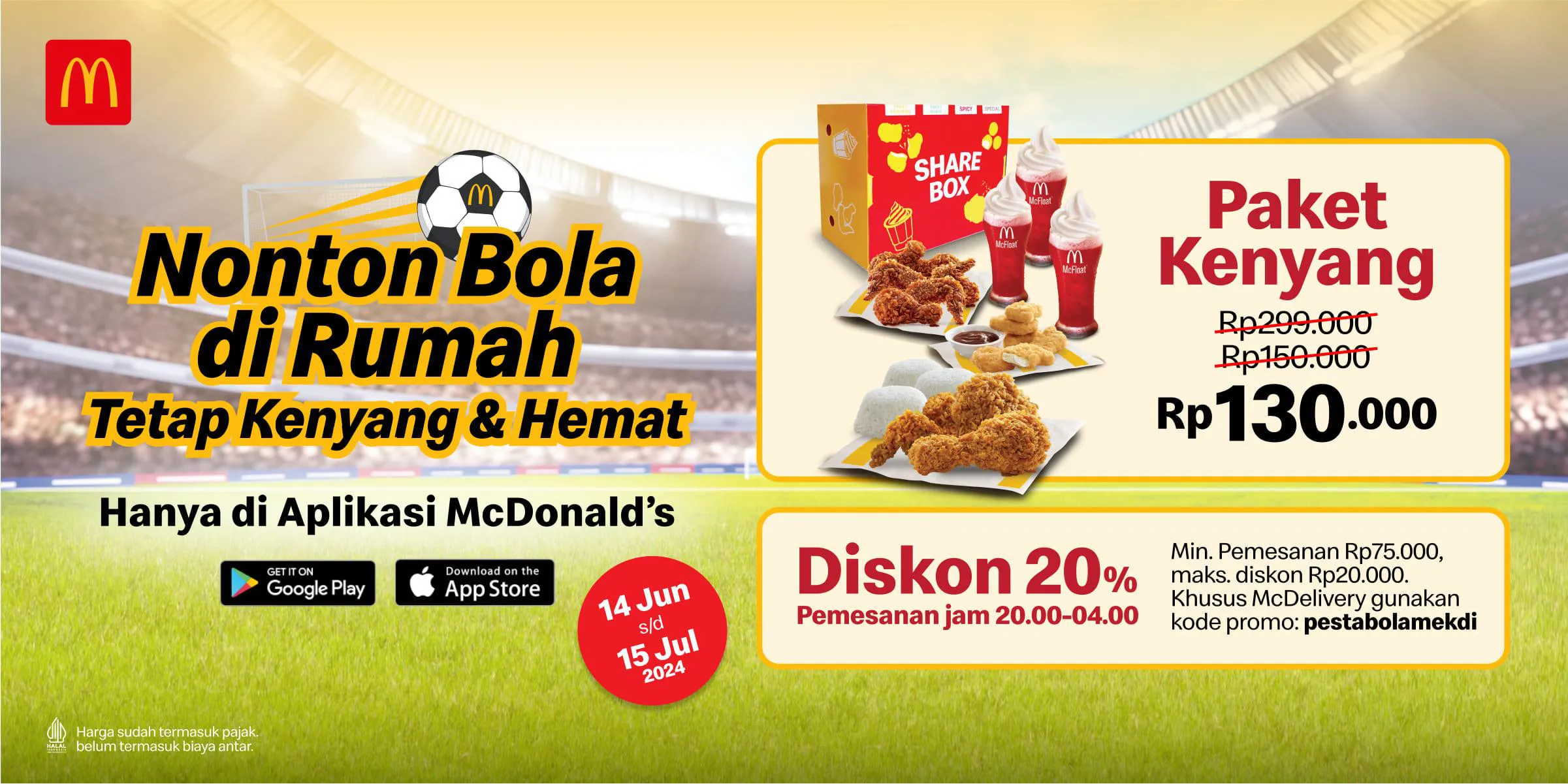 McD Nobar EURO 2024: paket kenyang