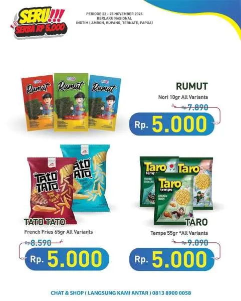 Promo Hypermart Serba Rp 5.000 Periode 22-28 November 2024