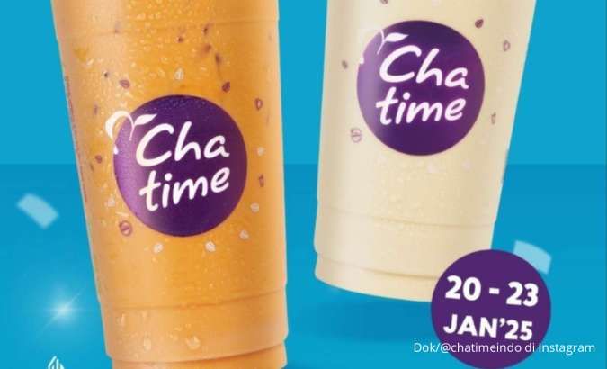 Promo Chatime Hari Ini 23 Januari 2025, Cup Large Cuma Rp 20.000 Spesial Senin-Kamis