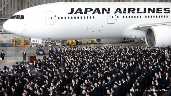 Pesawat jet Jepang melakukan pendaratan darurat