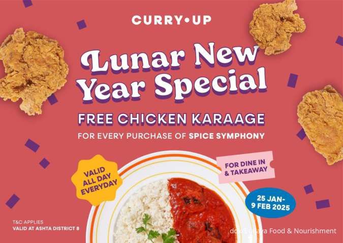 Curry Up Hadirkan Menu Pedas dan Lucky Angpao Sambut Imlek