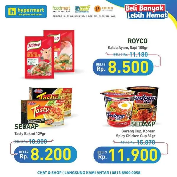 Promo Hypermart Beli Banyak Lebih Hemat Periode 16-22 Agustus 2024