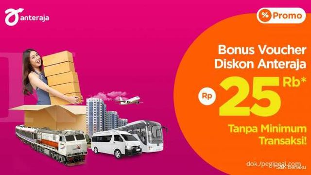 Pesan Semua Produk di PegiPegi, Bonus Voucher Diskon Anteraja Rp 25.000