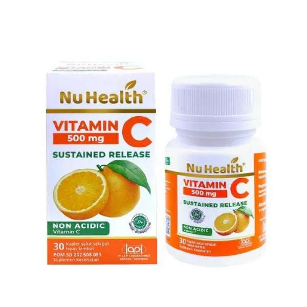 Nu Health Vitamin C 500 mg Sustained Release Non Acidic