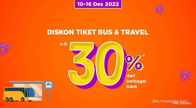 Promo PegiPegi Time! Diskon Tiket Bus dan Travel Sampai 30% dari Berbagai Bank 