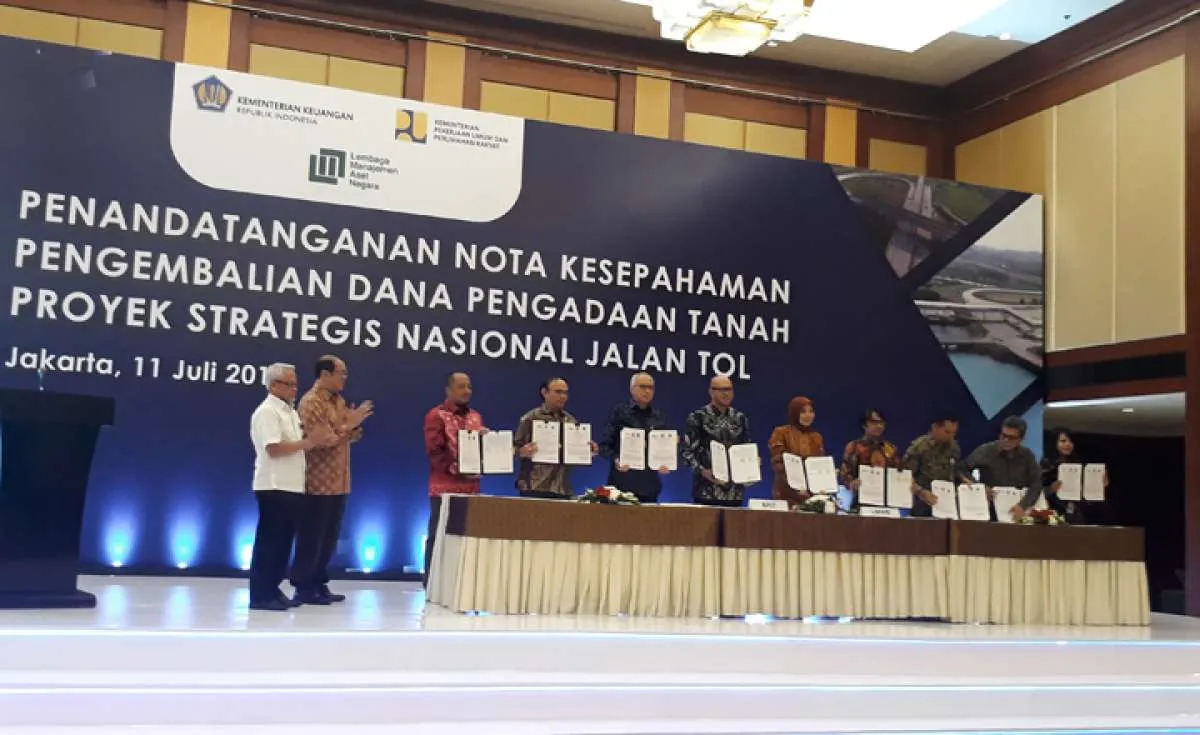 Lembaga Manajemen Aset Negara telah bayar dana talangan PSN Rp 34,73 triliun