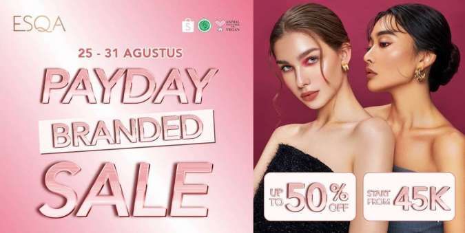 Promo ESQA Payday Sale 25-31 Agustus 2022, Belanja Makeup Diskon s/d 50%