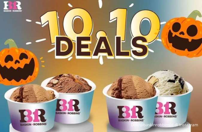 Promo 10.10 Es Krim Baskin Robbins dengan Gofood Harga Spesial, Berakhir Hari Ini