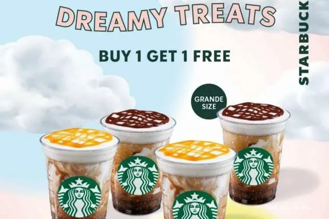 Promo Starbucks: Dreamy Treats Buy 1 Get 1 Free