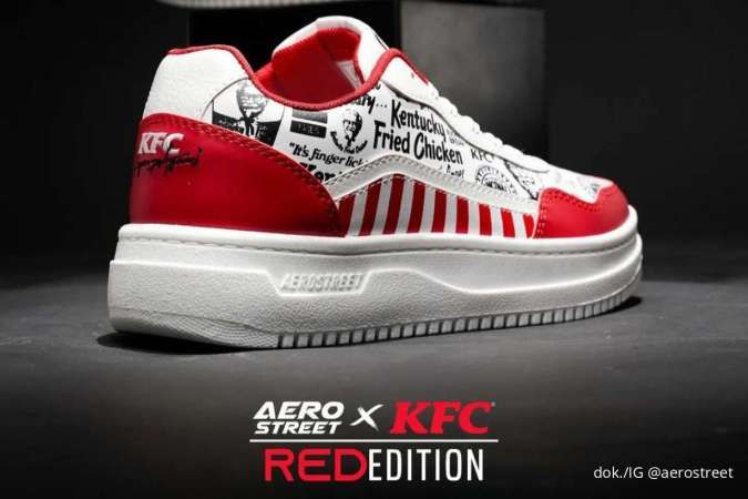 Sepatu Aerostreet x KFC Red Edition Super Limited Cuma Ada 500 Pasang di 30 Agustus