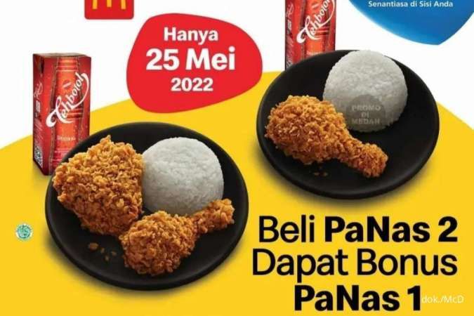 Promo McD Khusus 25 Mei 2022, Beli PaNas 2 Gratis PaNas 1 via QRIS BCA