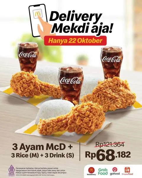 Promo McD Delivery 22 Oktober 2025