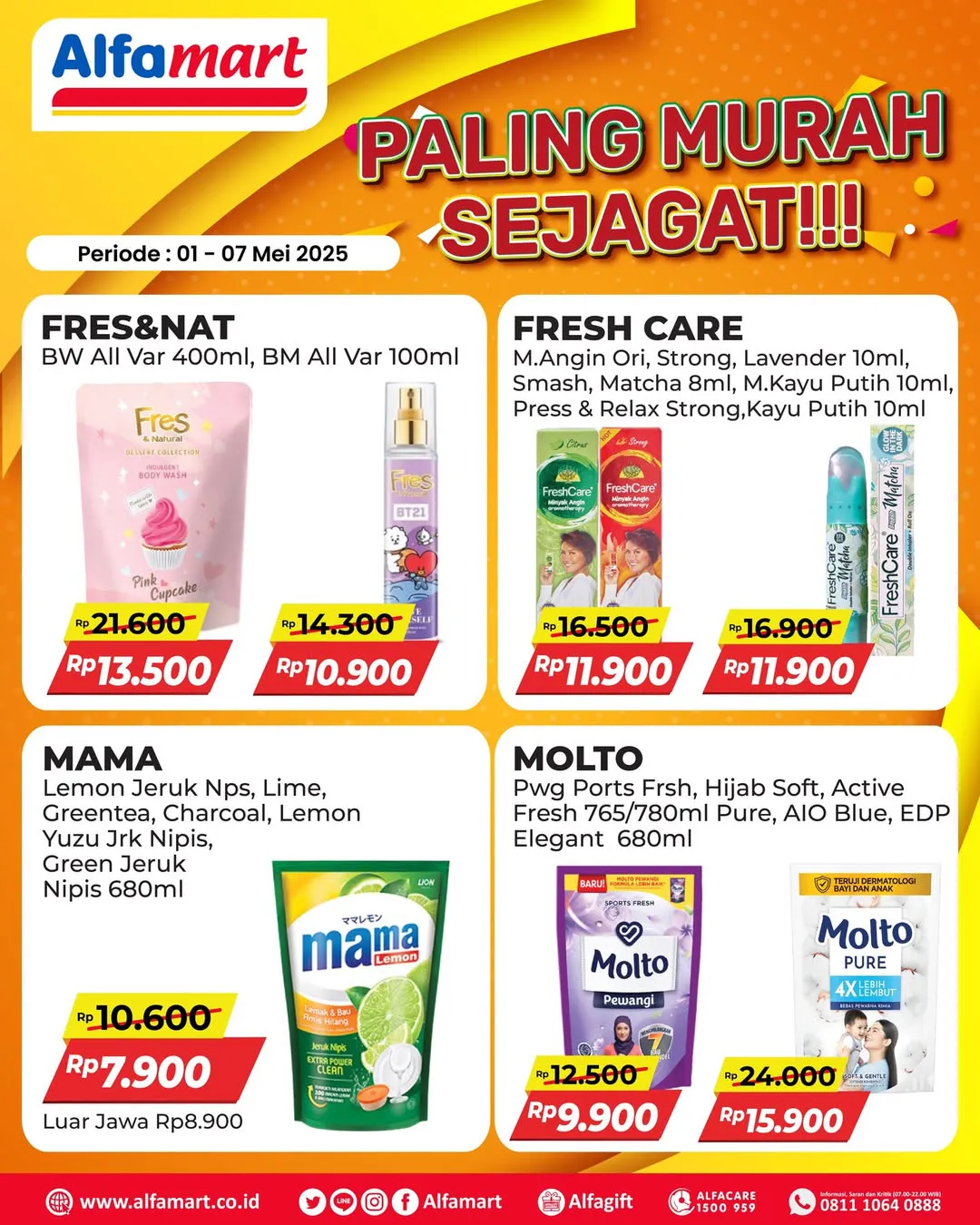 Promo Alfamart Paling Murah Sejagat Periode 1-7 Mei 2025
