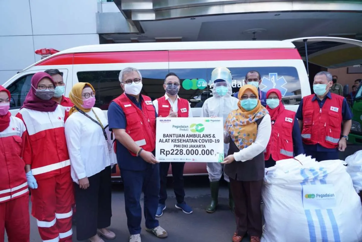 Perangi corona, Pegadaian beri bantuan ambulans dan peralatan medis ke PMI Jakarta