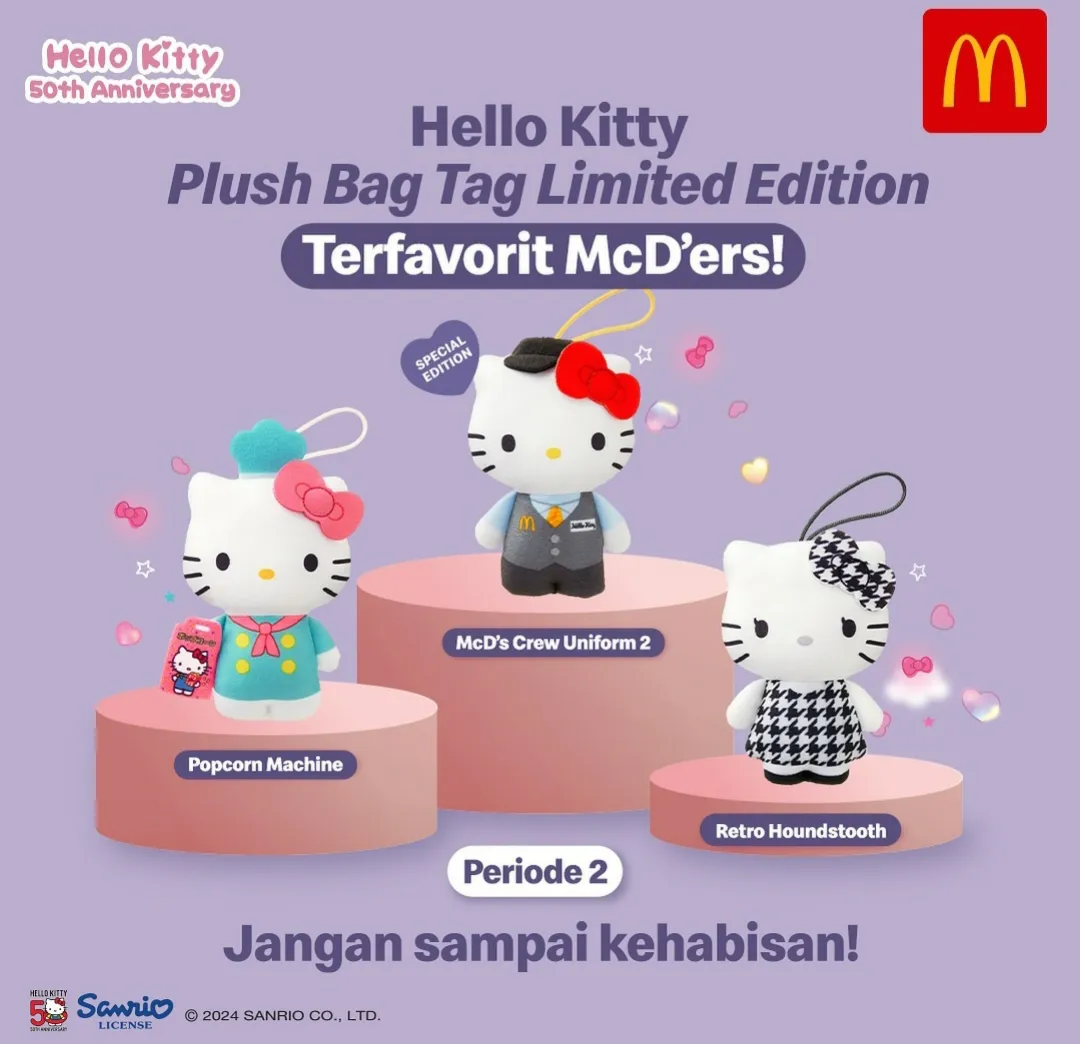 McD x Hello Kitty Plush Bag Tag