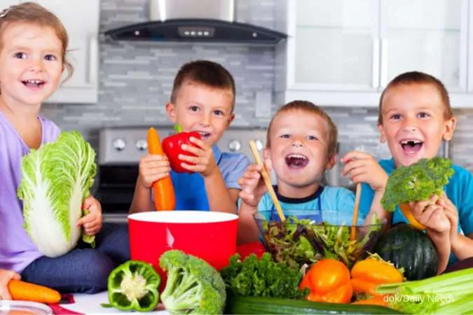 Anak mau makan sayur