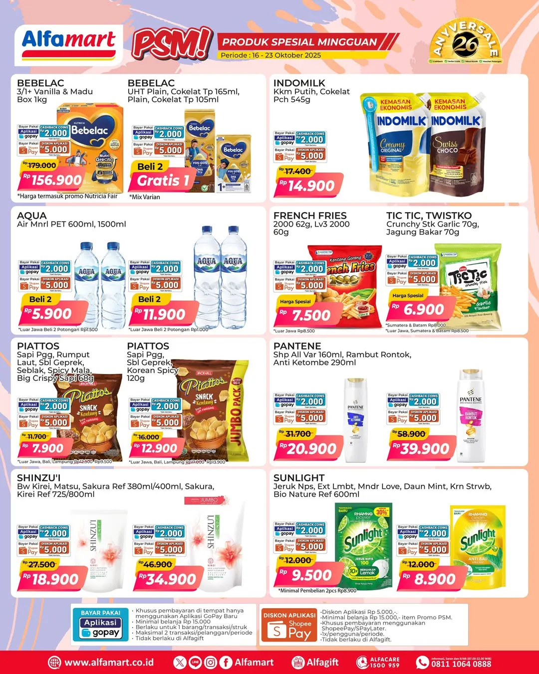 Promo PSM Alfamart Periode 16-23 Oktober 2025