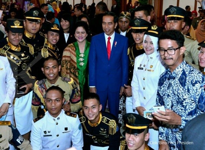 Presiden Jokowi hadiri resepsi nikah mantan ajudan