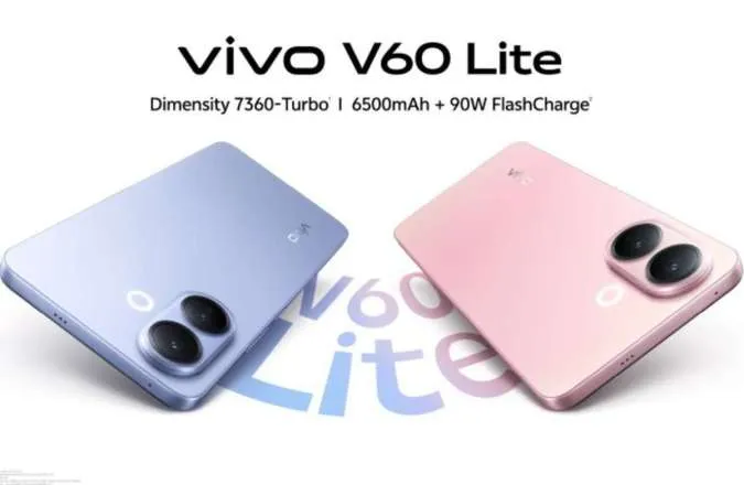 Vivo V60 Lite Hadirkan Desain Super Awet, Ada One Touch Water Drain lo