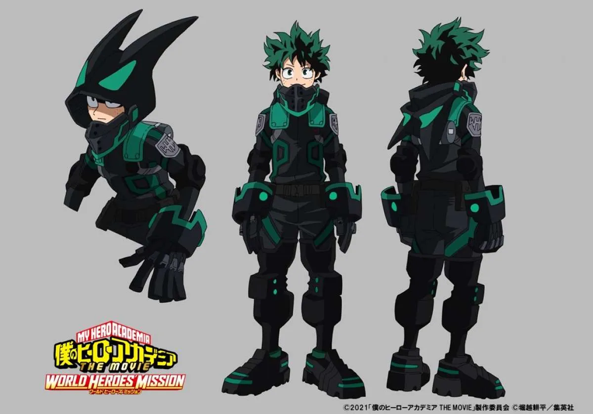 Inilah penampakan kostum baru Stealth Suit di film anime My Hero Academia terbaru