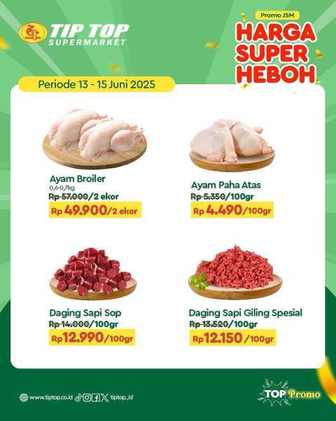 Promo JSM Tip Top Supermarket 13-15 Juni 2025
