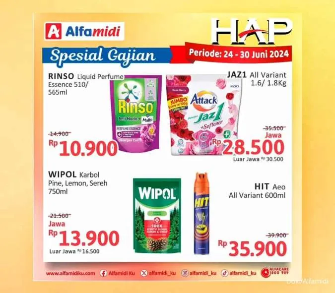 Promo Alfamidi Hemat Satu Pekan Spesial Gajian Periode 24-30 Juni 2024