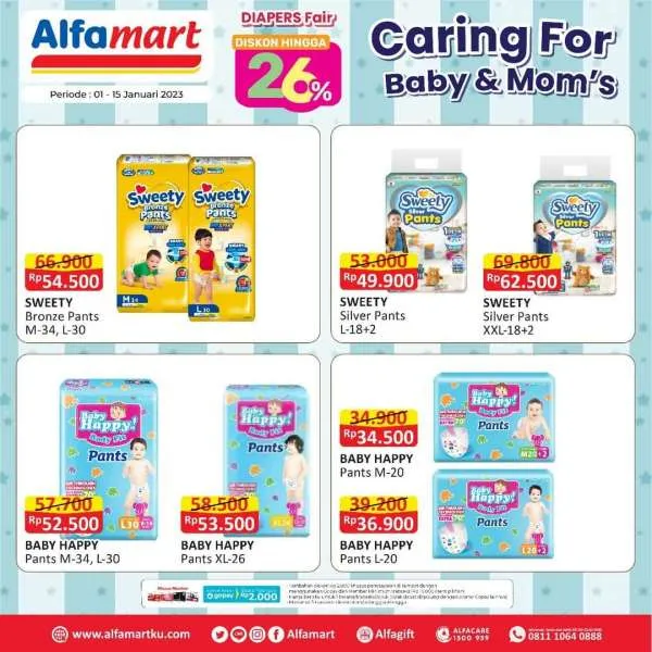 Promo Alfamart Diapers Fair Periode 1-15 Januari 2023