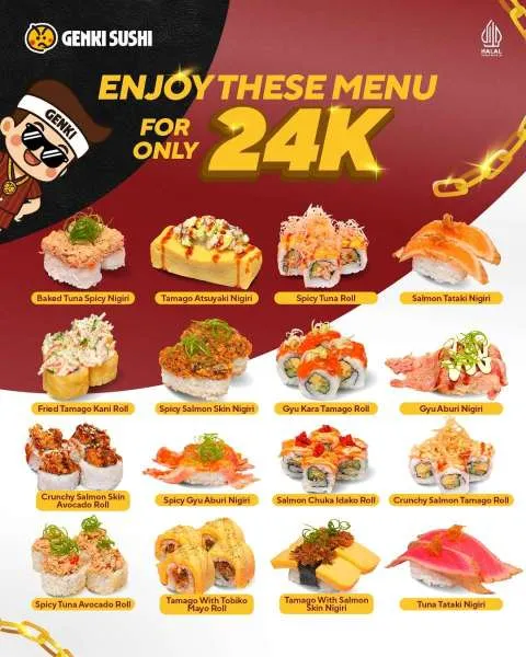 Promo Genki Sushi 16 Menu Baru Hemat