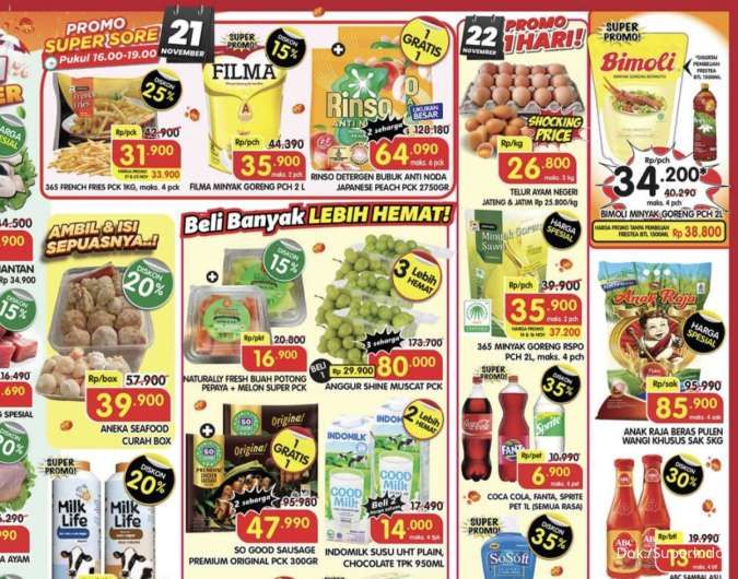 Promo Superindo Hari Ini 21-23 Nov 2025, Jambu Crystal-Ikan Gurame Diskon hingga 40%