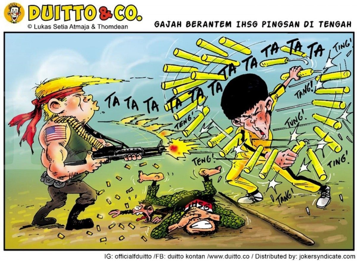 Gajah Berantem, IHSG Pingsan di Tengah