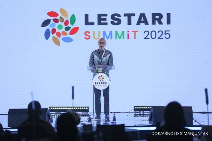 CEO KG Media Andy Budiman dalam sesi peresmian Lestari Summit 2025.