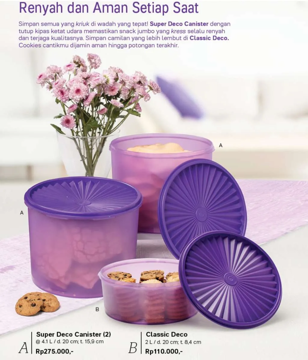 Katalog promo Tupperware September 2020 khusus tempat snack, ada diskon hingga 15%