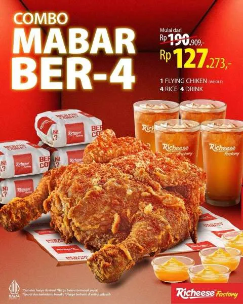 Promo Richeese Factory Combo Mabar Ber-4