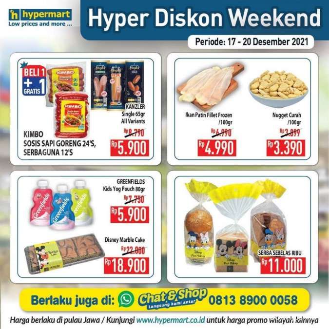 Katalog Promo Hypermart Hyper Diskon Weekend Periode 17-20 Desember 2021