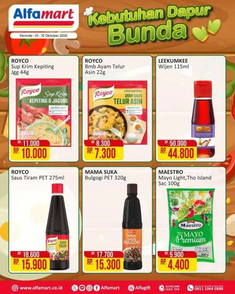 Promo Alfamart Kebutuhan Dapur Periode 1-15 Oktober 2025