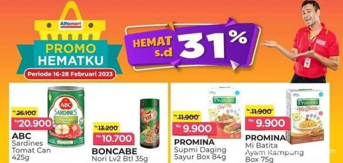 Promo Alfamart Terbaru 16-28 Februari 2023, Belanja Lebih Hemat Sampai 31%