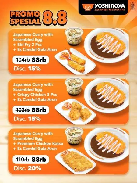 Promo Spesial 8.8 Yoshinoya Paket Japanese Curry