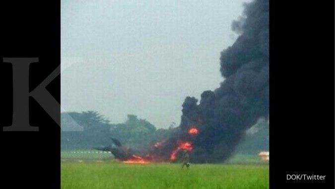 TNI belum tahu penyebab terbakarnya F-16