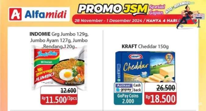 Katalog Promo JSM Alfamidi Spesial Gajian Periode 28 November-1 Desember 2024